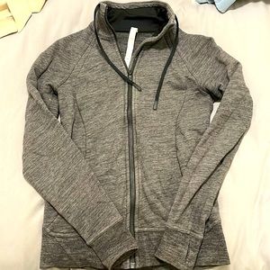 Grey Lululemon zip up sweater